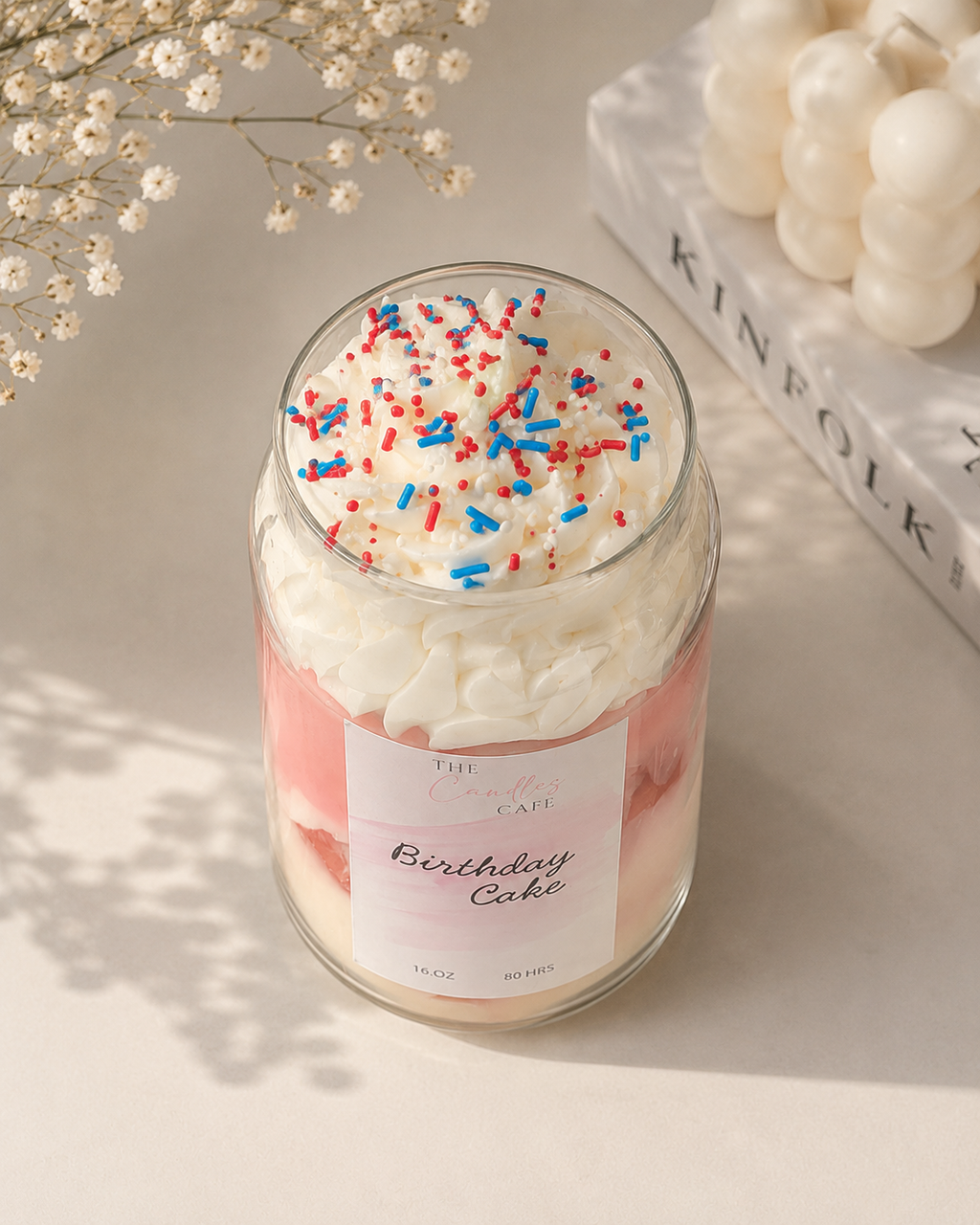 Birthday Cake Tumbler Candle